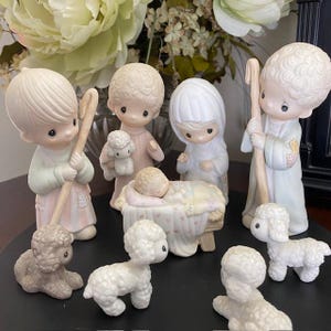 Vintage Precious Moments Nativity Set - Etsy