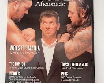 Revista Cigar Aficionado con la WrestleMania de la WWF, diciembre de 1999