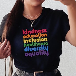 Gay Tee, Pride Shirt, LGBT Tshirt, Queer Tee Shirt, Lesbian, Bisexual, Transgender, Pansexual, Diversity, Equality, Rainbow, Alphabet Mafia