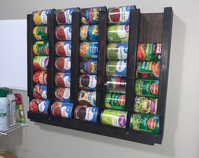 Canned Food Wall Storage Etsy