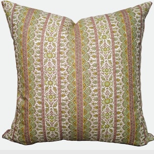 Jasper Jammu Hemp fabric Pillow SELF PIPED