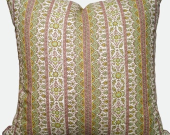 Jasper Jammu Hemp fabric Pillow SELF PIPED