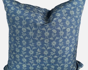 Zak + Fox Madhuban DOUBLE SIDED linen/silk pillow cover designer