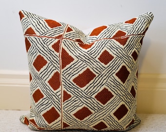 Pierre Frey Le Manach Behanzin Lines woven pillow cover Designer