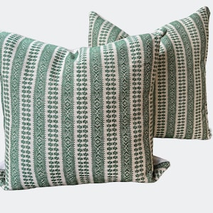 Susan Deliss green Patmos pillow