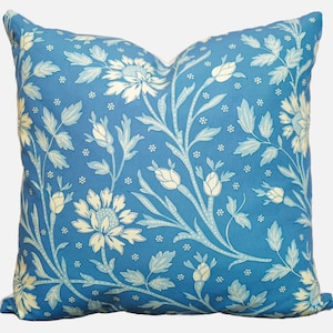 Pierre Frey le Manach blue pillow cover