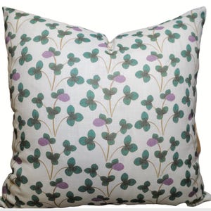 Ottoline Chintz Constance - Green and Lilac pillow cover high end designer