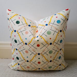 Ottoline Improvision Yellow pillow cover high end UK designer/Made to Order