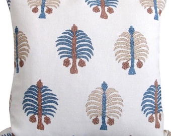 Penny Morrison Gobi single or double sided pillow cover Blue/Made to order