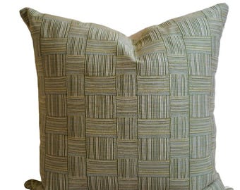 Susan Deliss Woven pillow cover/Hanim in Peridot/designer fabric/made to order
