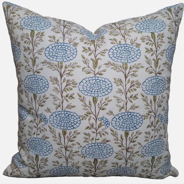 Lisa Fine Textiles Samode/simple ou recto-verso/ housse de coussin en tissu/fabriqué sur commande