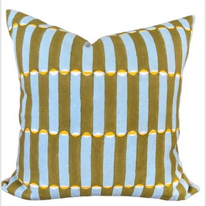 Molly Mahon block print pillow cover Luna