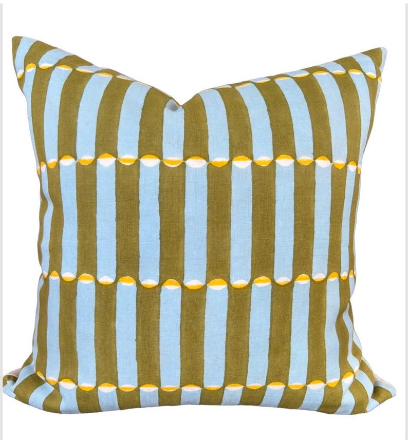 Molly Mahon block print pillow cover Luna