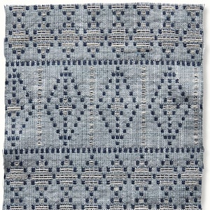 Peter Dunham/ SOUK - blanc indigo sur océan/ taie d&#39;oreiller/simple ou double face/fabriqué sur commande
