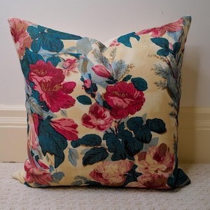 Grace Jasper/single or double sided/ fabric pillow cover/Made to order