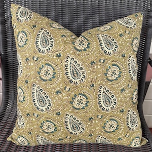 Jasper AGRA - SAGE fabric Pillow cover/Made to Order