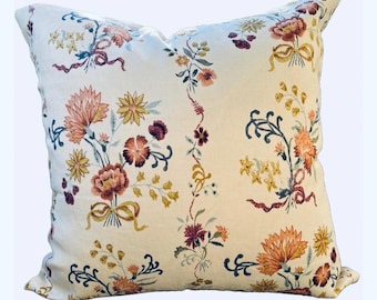 Alice Sergeant Lucy’s Garden/single or double sided/ fabric pillow cover/Made to order
