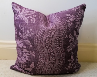 Lisa Fine Textiles Lavinia/single or double sided/ fabric pillow cover/Made to order