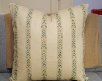 Rose Tarlow Avignon pillow cover high end/Blue Natural/Made to order
