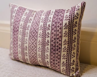 Almohada de tela Jasper Dutch Stripe/Hecha a pedido/Color óxido