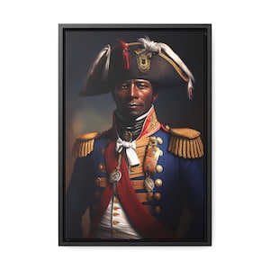 Jean-Jacques Dessalines Haitian canvas wall art for home decor for office Gallery Canvas Wraps Vertical Frame wood frame