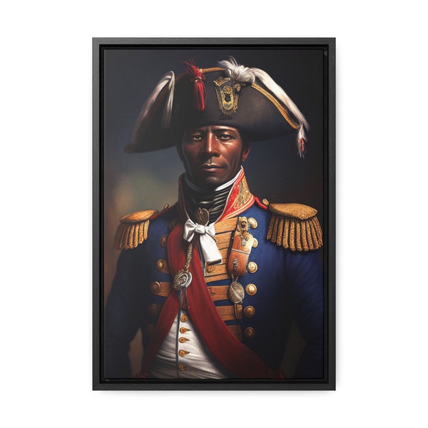 Jean-Jacques Dessalines Haitian canvas wall art for home decor for office Gallery Canvas Wraps Vertical Frame wood frame