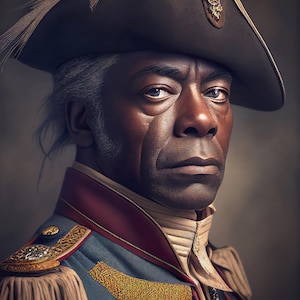 Toussaint Louverture print file to download - 8K+ jpg file download - AI art