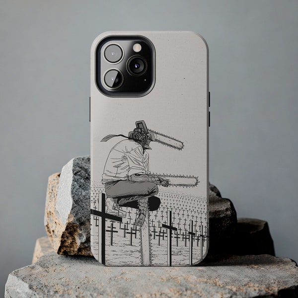 Anime Chainsaw Man Inspired iPhone Case Anime Phone Cases Chainsaw Man iPhone Case iPhone 7/8/X/11/12/13/14/15