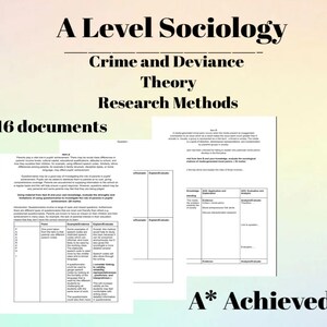 AQA A Level Sociology Essay Plans , Model Answers , and Blank PDF&#39;s