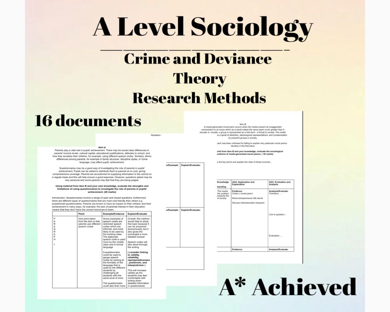 aqa a level sociology essay plans