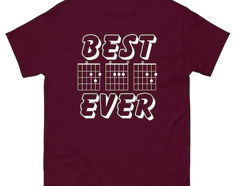 Best Dad Ever Musicians Guitar Chord Men's classic tee | Father's day Gift, Gifts for Dad