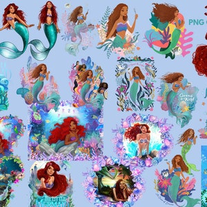 African Mermaid PNG Files, Little Mermaid 2023 PNG, African Girl Magic, African Girl Mermaid Png, Mermaid Digital Papers - Instand Download