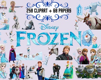 Frozen PNG Frozen clipart Frozen Digital Set Frozen - Instant Download