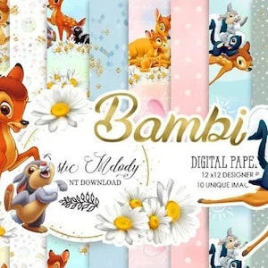Bambi Papier Hochwertiges Bambi Papier Bambi Digitales Papier Download Anleitungen – Sofort Download (für Mac OS X)