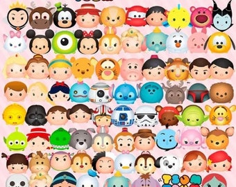 Mega Bundle Tsum Tsum Clipart Tsum Tsum Digital Download – Instant Download