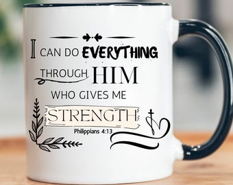 Bible Verse Coffee Mug, Christian Mug, Religious Gift