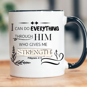 Bibel Vers Kaffeetasse, christliche Tasse, religiöses Geschenk