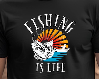 Camiseta de pesca, regalo para pescadores, camiseta retro con gráfico de pesca, camiseta de papá pescador, regalo retro de pescador, camiseta con gráfico de amante de la naturaleza