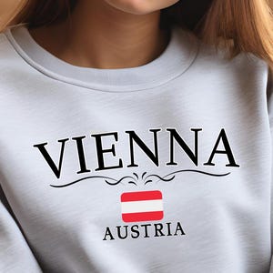 Vienna Sweatshirt, Vienna Austria Sweater, Austria Apparel, Vienna Austria Travel Gift, Unisex Crewneck