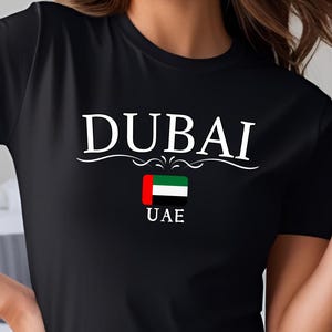 Dubai Shirt, UAE Souvenir Tee, Dubai Travel T-Shirt, United Arab Emirates Gift Idea, Aesthetic Dubai Vacation Top