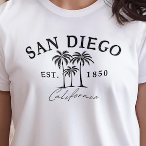 San Diego T-Shirt, San Diego California Shirt, San Diego Casual Wear, San Diego Travel Gift