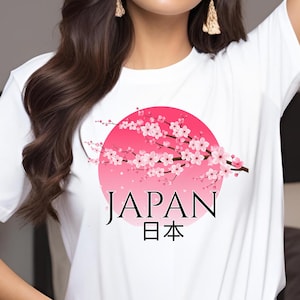 Comfort Colors® Japan Shirt, Cherry Blossom Japan T-Shirt, Sakura Graphic Tee for Women, Aesthetic Japan Travel Shirt, Japanese Souvenir