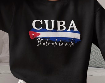 Cuba Sweatshirt - Cuba Pullover, Cuban Pride Gift, Cuban Travel Apparel, Unisex Cuba Crewneck