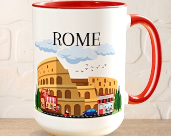 Caneca de Café Roma Presentes Itália