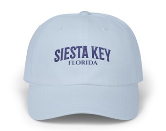 Siesta Key FL Hat, Embroidered Siesta Key Beach Baseball Cap