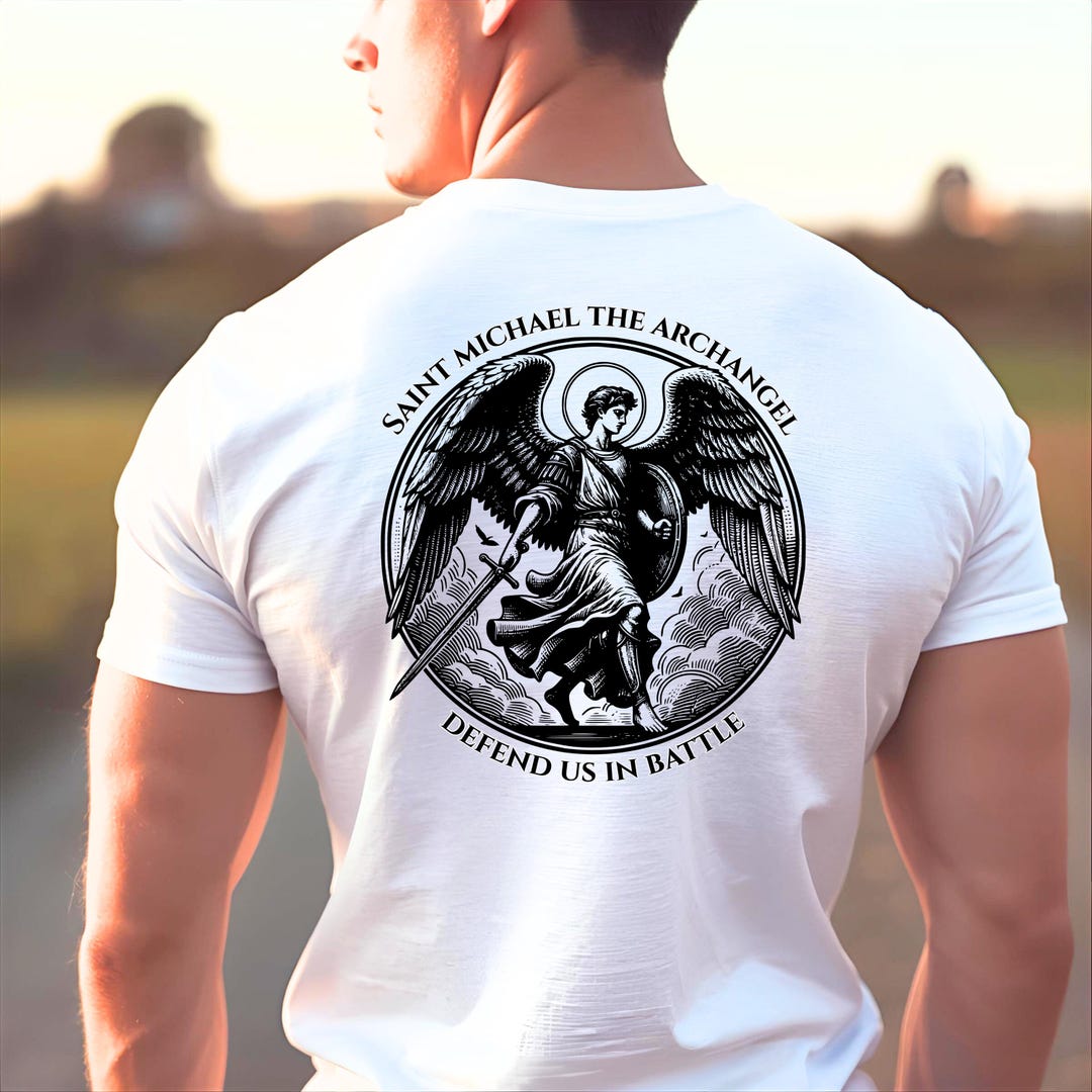 Mentality St Michael Shirt CULTURE The Michael T-Shirt In White CU