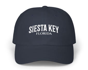 Siesta Key FL Hat, Embroidered Siesta Key Beach Baseball Cap