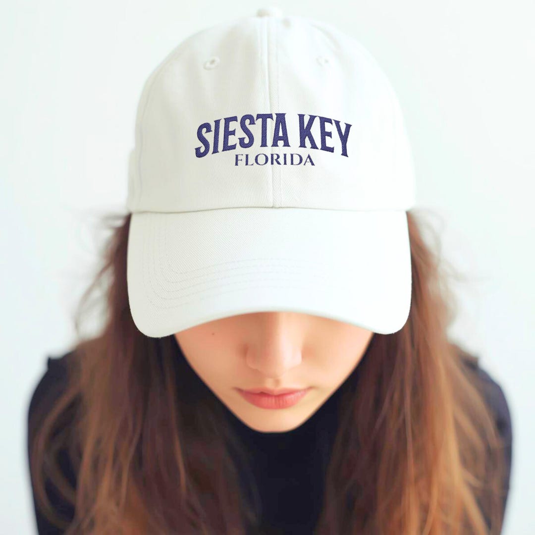Siesta Key FL Hat, Embroidered Siesta Key Beach Baseball Cap