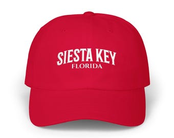 Siesta Key FL Hat, Embroidered Siesta Key Beach Baseball Cap