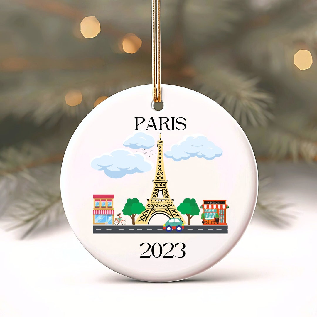 Paris Christmas Ornament 